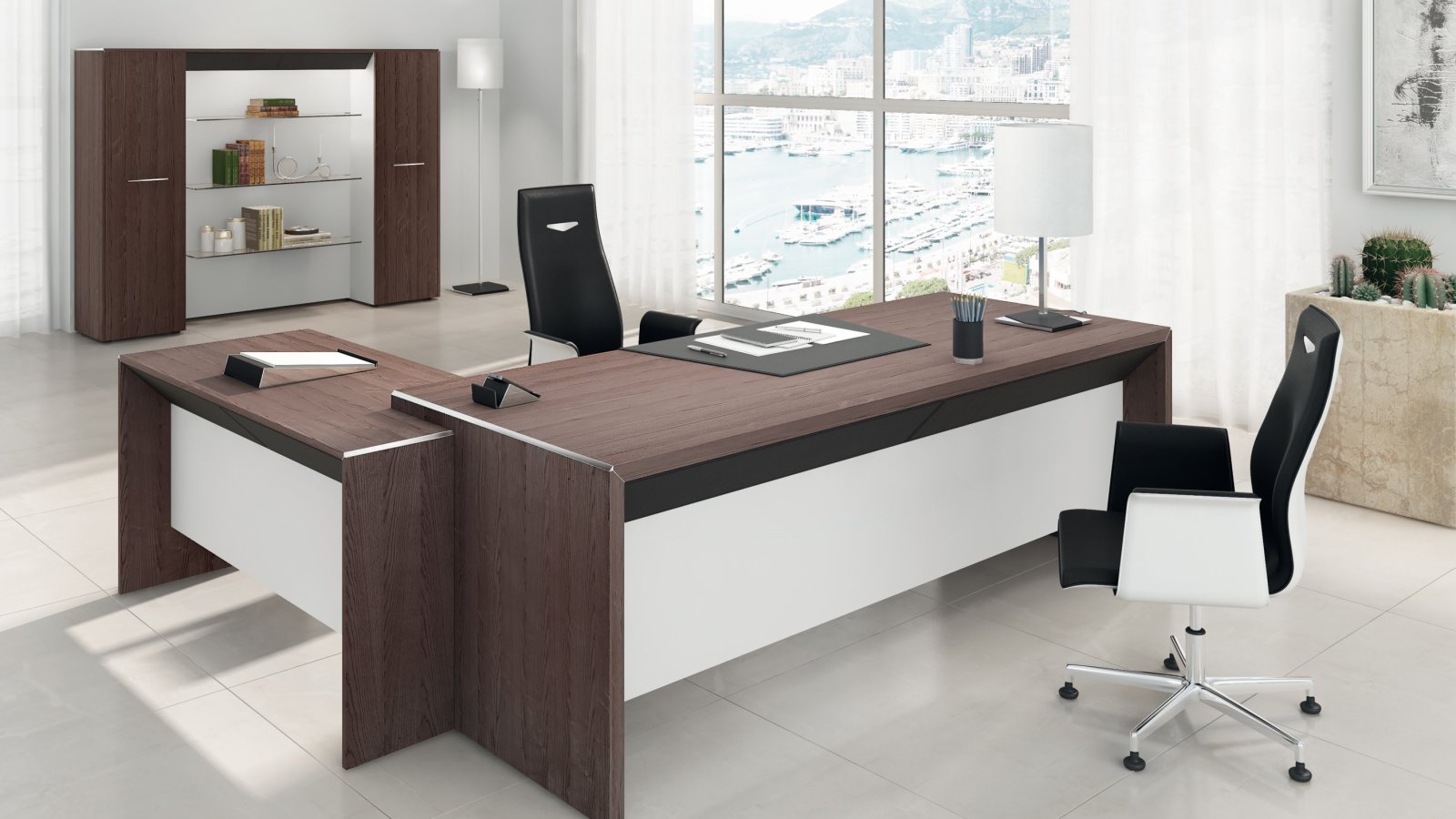 corda 애쉬 패널 측판의 Codutti 시스템 데스크 Attiva