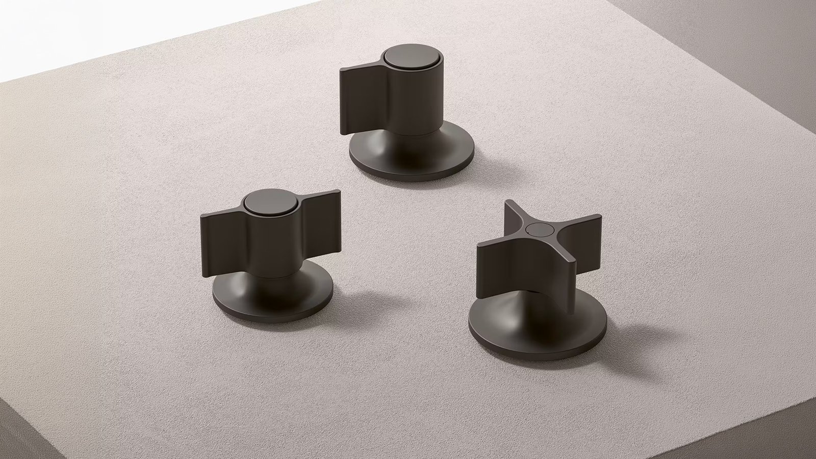 이탈리아 디자인 수전 Flora, 날개 둘과 Polished Nickel