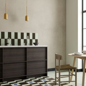 Mutina Margherita 손그림 패턴 타일 Square Orange