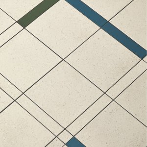 Time 20,5×20,5cm 정방형 타일, Barber와 Osgerby 디자인