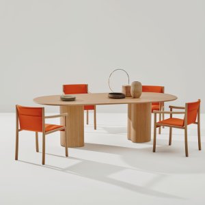텍스처 목재 셸의 Kata Chair