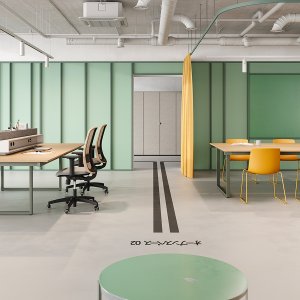 Be.1 파티션에 끼운 서류 홀더