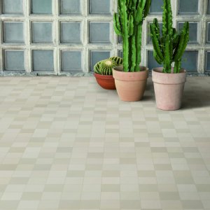 복도에 벽돌 쌓기 패턴으로 시공된 Mews 5,5x45 타일
