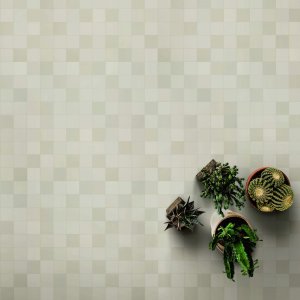 복도를 따라 이어지는 Fog 색상 Mews 걸레받이