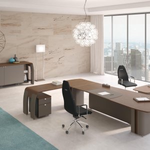 Codutti AlfaOmega 회의 테이블에서 올라온 모니터 리프트