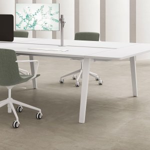 기둥 베이스의 E-Place 원형 회의 테이블 Ø 120, DVO Office