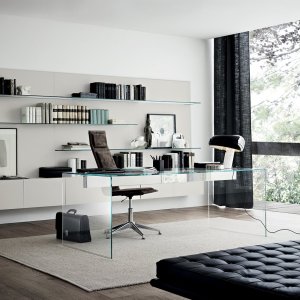 Air Desk 상판 아래 새틴 스테인리스 금속 보