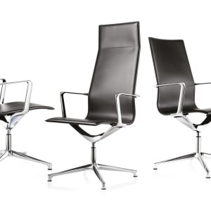 화이트 가죽 Kuna Chair