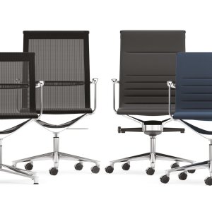 실크그레이 패브릭 하이백 Una Chair