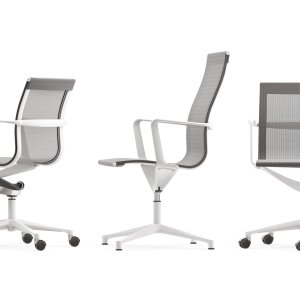 Una Chair 캐스터의 크롬 자막 커버