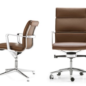 글라이드가 달린 Una Chair 4스타 베이스