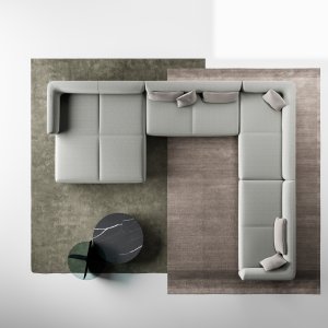 높이 117 cm 어쿠스틱 등받이로 둘러싼 Node+ 구성