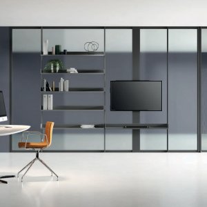 파티션 프로파일과 정렬된 Simple Bold 유리문