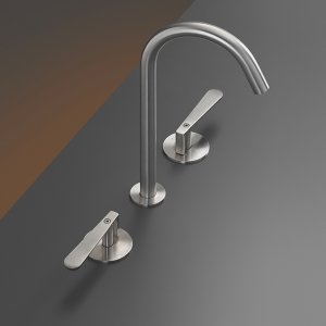 벽부형 투핸들 수전 Lutezia, 새틴 Bronze 마감, Cea Design