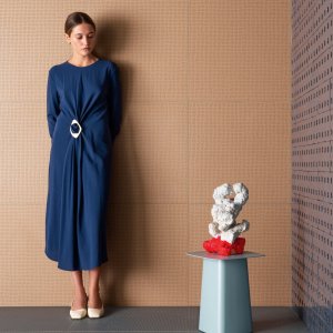 디자인 욕실에 시공된 Pico Down Natural Satin 바닥