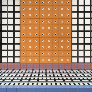 Mutina Margherita 손그림 패턴 타일 Spring Pink