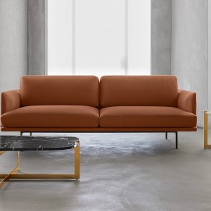 디자인 소파 New York(Quinti) 3인용 폭 256 cm 정면