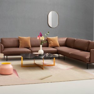 Quinti New York 오른쪽 팔걸이 2인용 모듈 폭 208 cm