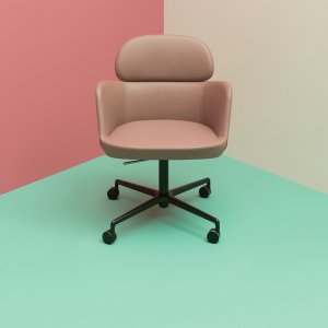 회의 테이블을 둘러싼 Pedrali Ester 회의 의자