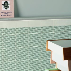 Tape 컬렉션 Cobble Brown 패턴 유약 타일