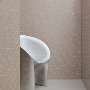 벽면의 Botanica Grey Matt 모자이크