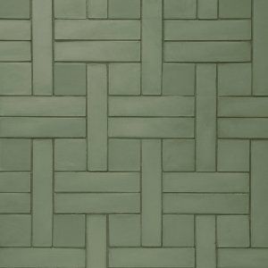 Green 색 Weaving 야외 바닥