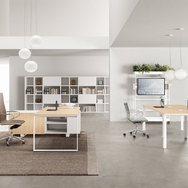 DVO Office 벤치 워크스테이션으로 채운 오픈스페이스